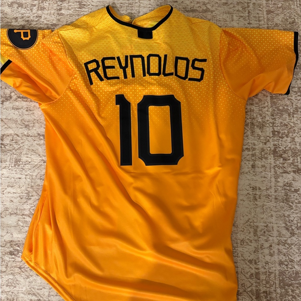 Yellow Sports Jersey with Black Accents